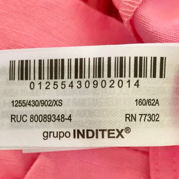 New Zara Pleated High Waist Linen Blend Shorts, XS, Pink - Picture 9 of 11